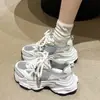 Zapatos de Moda Populares Estilo Papá para Mujer Primavera y Verano 2025 Suela Gruesa Elevadores Malla Transpirable Versátiles Ligeros Zapatos Deportivos y Casuales