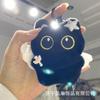Boneca de Pelúcia Gato Fofo Pingente de Mochila Gato Preto Moderno