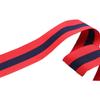Impresión en stock Tejido Jacquard Intercolor Accesorios de Prenda Tricolor Fábrica Poliéster Cinta Maestra Rayada Letras Cinta