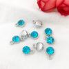 1 Oro y Plata Doce Constelaciones Piedra Estrella Aleación Incrustada Diamante Accesorio Joyería DIY Venta al por Mayor Transfronteriza Venta Caliente Colgante