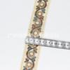 Estilo Étnico Bordado de Lentejuelas Encaje Hilo Dorado Organza Lente Código de Barras Ropa DIY Accesorios para Cuello Materiales