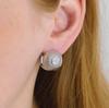 Aretes de Margarita de Frijol Redondo, Originales, Sencillos, Versátiles, Exquisitos, Aretes de Mujer de Alta Gama, Modernos para el Trabajo