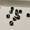 Ágata negra línea piedra Yao cuentas de melón cuentas sueltas con cuentas pulsera de mano pulsera de mano texto accesorios de juego materiales DIY al por mayor