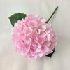 Flor artificial de hortênsia azul claro rosa nórdica de alta qualidade transfronteiriça, flor de casamento, decoração de casa, flor artificial única