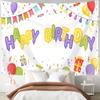 Tela de Fondo para Pared de Cumpleaños Feliz Transfronteriza Tela Colgante de Fondo para Diseño de Habitación Tela Colgante de Fondo para Mesita de Noche de Dormitorio Tela Colgante para Dormitorio