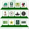 Emblema Nacional da Arábia Saudita Insígnia Adesivo de Telefone Padrão Palmeira Faca Curva Insígnia de Metal Presente Comemorativo Fonte de Fábrica Transfronteiriça