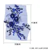 Parche de Lentejuelas Bordadas de Malla Cola de Fénix Lentejuelas Flor 3D para Vestido Cheongsam Accesorios de Disfraz de Performance
