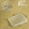Caja de plástico transparente PP transfronteriza plana rectangular pequeña caja vacía caja de embalaje de piezas de tarjeta caja de almacenamiento de joyas con cuentas