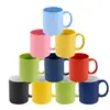 Taza de Cerámica Creativa de Colores 11oz Taza de Regalo con Logo Personalizado Taza Publicitaria Taza Recta Sencilla Lisa para Agua