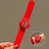 Regalo de Año Nuevo Danza del León Anillo de Presión Pulsera para Niños Muñeco Lindo de Dibujos Animados de Año Nuevo Regalo de Boda Pequeño Regalo de Año Nuevo