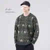 Nueva colección de otoño e invierno: suéter de punto grueso con cuello redondo, corte holgado, estilo japonés, retro y sin esfuerzo chic, perfecto para usar en capas y crear un look casual