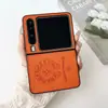 Adecuado para Huawei Purax Marca Trendy Anillo Cuero Creativo Huawei P50 Pocket Pantalla Plegable Funda Cubierta para Teléfono Móvil