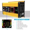 Inversor ultrasensible 12V a 220V/110V 500W montado en vehículo onda de corrección de conversión energía solar fuera de red alta frecuencia