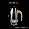 Dispensador de Licor con Mango Negro de Cristal Copa Imperial Engrosada de Cristal Jarra de Vino Copa de Vino Comercial