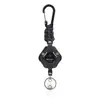 Cordão de Chaveiro de Corda Trançada com Fivela de Puxar Fácil de Alta Elasticidade Chaveiro Pingente de Fivela de Trava Portátil para Acampamento ao Ar Livre Mosquetão