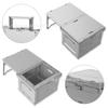 Caja plegable de almacenamiento abatible multifuncional para camping al aire libre, artefacto de almacenamiento de equipo a prueba de polvo, caja de camping