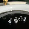 Aretes de Acero Inoxidable para Mujer, Aretes Sencillos y Compactos para Hélice Auricular, Aretes Estilo Ins, Joyería Que Se Puede Usar al Dormir, Pernos de Rosca para Oreja