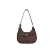 Bolso de Axila con Textura de Cuero Suave Simple para Mujer 2026 Nuevo Estilo Elegante Personalidad de Dama Diseño de Nicho Bolso de Hombro Cruzado Individual