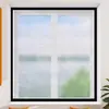 Película Plástica com Bolhas Cortinas Térmicas Espessas de Inverno para Uso Doméstico, à Prova de Vento e Frio Transparente, Película de Isolamento de Janela com Fita Mágica Sem Furos