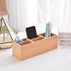 Caja de Almacenamiento de Escritorio con Múltiples Compartimentos para Teléfonos Móviles, Controles Remotos, Artículos Varios, Caja de Madera de Alcanfor con Múltiples Compartimentos, Caja de Almacenamiento Simple de Madera