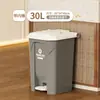 Papelera grande para el hogar, tamaño grande, con tapa, tipo pedal, comercial, operada con el pie, para clasificar basura en la cocina, hotel, oficina