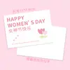 Tarjeta de felicitación por el 38º Día de la Mujer, Tarjeta de Floristería Tulipán para el Día de la Mujer, Tarjeta Festiva de Postre Horneado Nuevo Pintada a Mano
