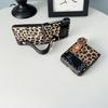 Soporte de muñequera de cuero con estampado de leopardo Smiley P50Pocket para teléfono móvil findn3flip zflip4 funda protectora
