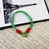 Cor de Doce Resistente a Quedas Criativo Simples Comprimento Médio Chaveiro Pingente para Celular Cordão Trançado Universal Pendurado Feito à Mão
