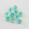 Cuentas de Ábaco de Vidrio de Colores Puntos de Arcoíris Hechas a Mano Accesorios de Cuentas Hechos a Mano para Hacer Joyería