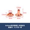 Fuente transfronteriza rosa hierro doble cara uña redonda tapa de uña uña cuero equipaje sombrero accesorios de ropa