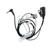 Auricular para Walkie-Talkie Guotong Tipo K, Estilo Suave con Gancho para la Oreja y Micrófono, Auricular para Walkie-Talkie con Cable Universal de un Solo Lado con Brillo