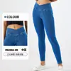 Jeans de Yoga Rectos Ajustados de Tiro Alto Cruzados Transfronterizos Nuevos para Mujer, Adelgazantes, Levanta Glúteos, Elásticos, Pantalones de Fitness con Doble Bolsillo