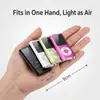 Leitor de música esportivo MP4/MP3 Bluetooth para estudantes, leitor de música portátil com tela, slot para cartão, alto-falante externo, versão Bluetooth