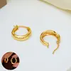 Pendientes Largos Grado Pendientes de Aro Lisos Accesorios Versátiles de Estilo Europeo para Vestir con Sentido de Elegancia para el Lugar de Trabajo y los Desplazamientos