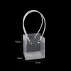 Bolsa Tote Quadrada Transparente Bolsa para Buquê de Feriado PP Flores do Dia dos Namorados Chinês Bolsa de Presente de Casamento Bolsa para Bolo de Feira