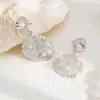 Pendientes de Borla de Concha de Perla Eólica Oceánica Transfronterizos Europeos y Americanos Joyería de Oreja de Estrella de Mar Asimétrica para Vacaciones Pastorales en la Playa