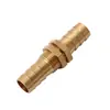 Conector de púas roscado de latón para conectar paneles, Boquilla de aire pasante, Conector de manguera de púas de doble extremo, Conector de tubería neumática