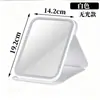 Nuevo Espejo de Maquillaje LED con Luz Plegable Regulable Portátil de Mano Estilo INS Dormitorio de Estudiante Espejo de Escritorio