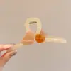 Pinza de tiburón extragrande con un toque de alta gama, pinza para el cabello exquisita y robusta para la parte posterior de la cabeza, adecuada para cabello grueso