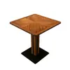 Tema de mesa e cadeira estilo rústico para restaurantes ocidentais, cafeterias populares, mesas de jantar em madeira maciça, cadeiras para restaurantes de culinária fusion comercial