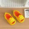Sapatos Infantis Verdes de Dragão Fofo Personalizados para Meninos, Chinelos Eva Super Macios de Desenho Animado para Meninas, Verão Interno, Mudança de Cor