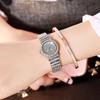 Fornecimento de fábrica DZG Diamond Women's Watch relógio da liga pequeno mostrador relógio de quartzo moda temperamento pulseira relógio senhoras