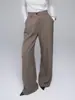 Pantalones de Color Sólido Holgados Transfronterizos Estilo Europeo y Americano Otoño e Invierno 2026 Nuevos Cómodos Casuales de Cintura Alta Color Sólido Transfronterizos Largos