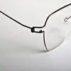 Óculos de Metal Retro de Aro Completo de Alta Moda Carlos Reba-Style Sem Parafusos para Mulheres e Homens com Lentes de Grau