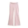 Estilo Relajado y Cómodo, Pantalones Acampanados Casuales con Forro de Polar, Estilo Otoño e Invierno, Corte Holgado, Adelgazantes, Pantalones de Chándal Largos