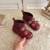 Botas Nuevas para Niños Primavera y Otoño 2026 Lindos Cuadros Lazo Botas Tipo Calcetín Niña Pequeña Niña Bebé Suela Suave Elegantes Botas de Piel