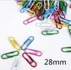 Clips para papel mayoreo a granel separadores clips para papel de colores recubiertos de plástico clips para papel recubiertos de plástico suministros de oficina clips para papel de 28 mm