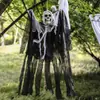 Decoración de Halloween Fantasma Colgante Especial Transfronterizo Calavera Gasa Puerta Casa Embrujada Accesorios de Terror Colgante de Fantasma