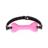 Personalizado Cão Branco Sexy Osso de Cachorro Bola de Boca Casal Flertando Brinquedo Sexual Alternativo Plug de Boca de Osso Sm Treinamento Ferramenta de Tortura