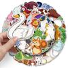 50 pegatinas de animales de Jane Pen, originales, de dibujos animados, lindas, transfronterizas, impermeables, decorativas, para taza de té con leche, pegatinas para libros de mano, venta al por mayor
